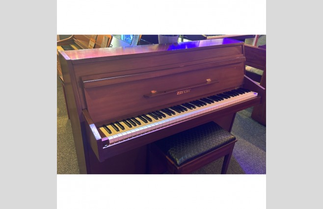 Zender Satin Mahogany 108 Upright Piano, Used - All Inclusive Premium Package (SN:59013) - Image 4